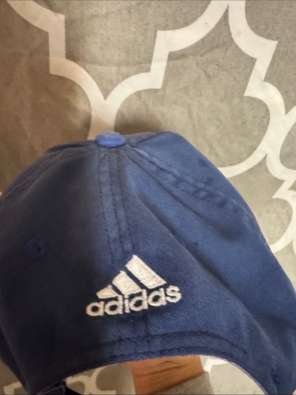Vintage Adidas Real Madrid C.F. Blue Baseball Cap Strapback Hat - Picture 5 of 5